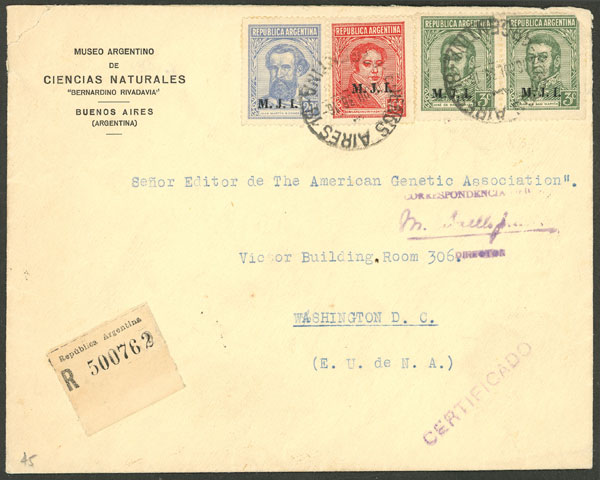 Lot 1272 - Argentina official stamps - postal history - Guillermo Jalil - Philatino Auction # 2335 ARGENTINA: General auction with very good material and very low starts! Lot 1272 - Argentina official stamps - postal history - Guillermo Jalil - Philatino Auction # 2335 ARGENTINA: General auction with very good material and very low starts!