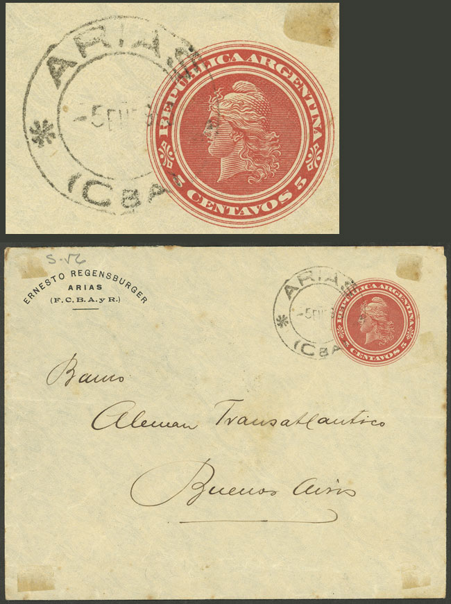 Lot 1350 - Argentina postal history - Guillermo Jalil - Philatino Auction # 2335 ARGENTINA: General auction with very good material and very low starts! Lot 1350 - Argentina postal history - Guillermo Jalil - Philatino Auction # 2335 ARGENTINA: General auction with very good material and very low starts!