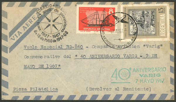 Lot 1415 - Argentina postal history - Guillermo Jalil - Philatino Auction # 2335 ARGENTINA: General auction with very good material and very low starts! Lot 1415 - Argentina postal history - Guillermo Jalil - Philatino Auction # 2335 ARGENTINA: General auction with very good material and very low starts!