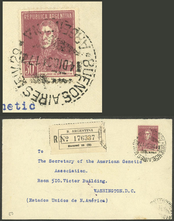 Lot 1368 - Argentina postal history - Guillermo Jalil - Philatino Auction # 2335 ARGENTINA: General auction with very good material and very low starts! Lot 1368 - Argentina postal history - Guillermo Jalil - Philatino Auction # 2335 ARGENTINA: General auction with very good material and very low starts!