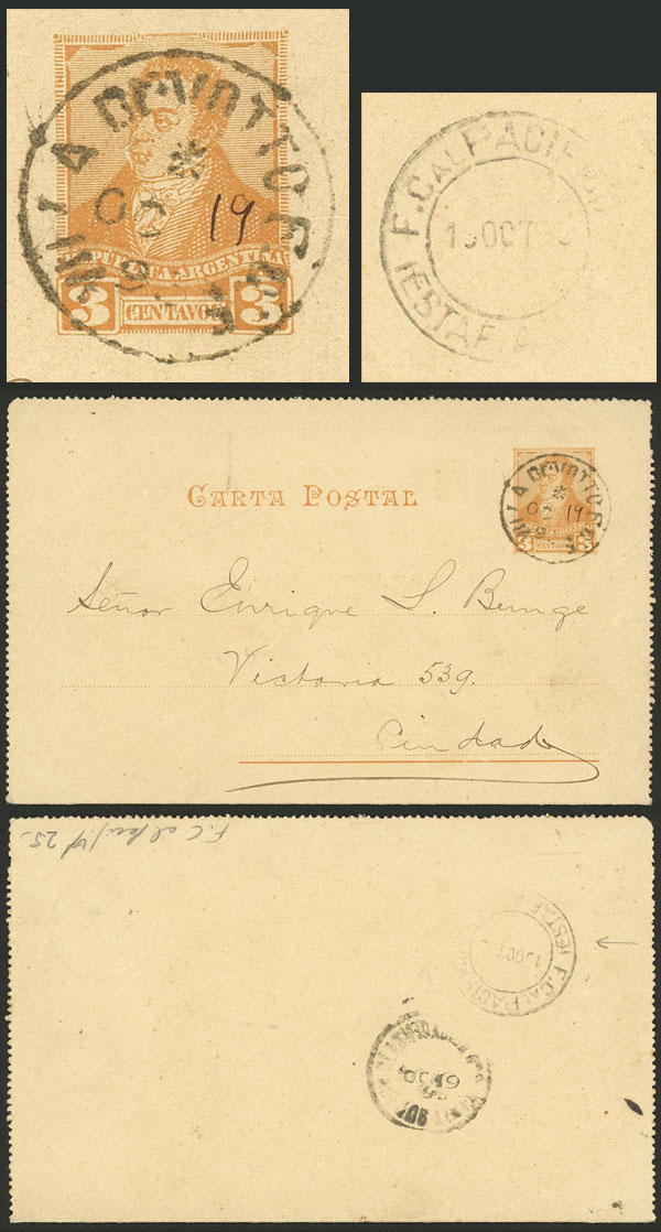 Lot 1343 - Argentina postal history - Guillermo Jalil - Philatino Auction # 2335 ARGENTINA: General auction with very good material and very low starts! Lot 1343 - Argentina postal history - Guillermo Jalil - Philatino Auction # 2335 ARGENTINA: General auction with very good material and very low starts!