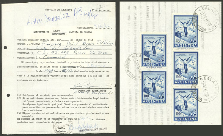 Lot 1414 - Argentina postal history - Guillermo Jalil - Philatino Auction # 2335 ARGENTINA: General auction with very good material and very low starts! Lot 1414 - Argentina postal history - Guillermo Jalil - Philatino Auction # 2335 ARGENTINA: General auction with very good material and very low starts!