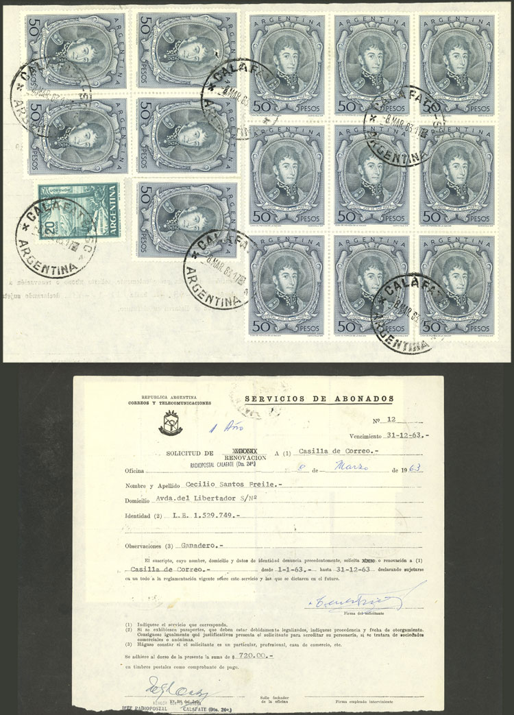 Lot 1409 - Argentina postal history - Guillermo Jalil - Philatino Auction # 2335 ARGENTINA: General auction with very good material and very low starts! Lot 1409 - Argentina postal history - Guillermo Jalil - Philatino Auction # 2335 ARGENTINA: General auction with very good material and very low starts!