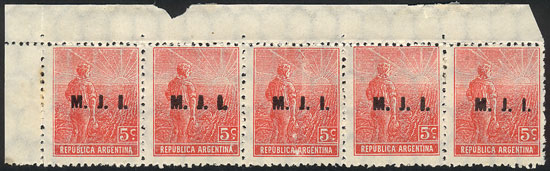 Lot 1209 - Argentina official stamps -  Guillermo Jalil - Philatino Auction # 2335 ARGENTINA: General auction with very good material and very low starts!