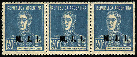 Lot 1214 - Argentina official stamps -  Guillermo Jalil - Philatino Auction # 2335 ARGENTINA: General auction with very good material and very low starts!