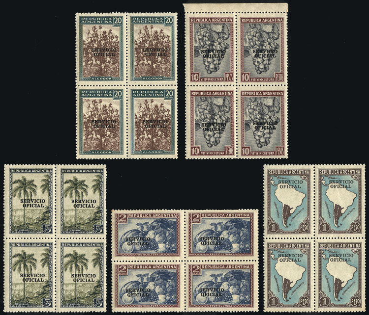 Lot 1241 - Argentina official stamps - Guillermo Jalil - Philatino Auction # 2335 ARGENTINA: General auction with very good material and very low starts! Lot 1241 - Argentina official stamps - Guillermo Jalil - Philatino Auction # 2335 ARGENTINA: General auction with very good material and very low starts!