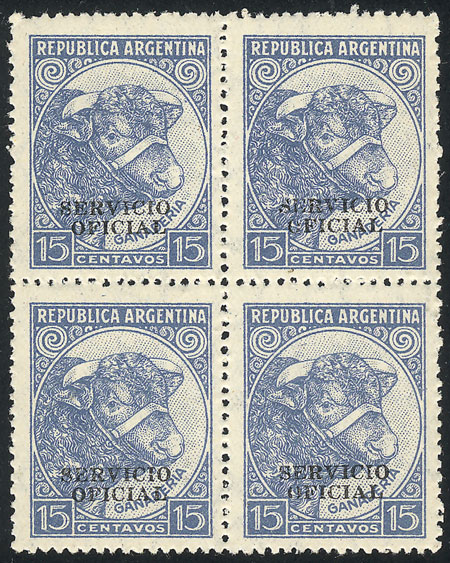 Lot 1243 - Argentina official stamps - Guillermo Jalil - Philatino Auction # 2335 ARGENTINA: General auction with very good material and very low starts! Lot 1243 - Argentina official stamps - Guillermo Jalil - Philatino Auction # 2335 ARGENTINA: General auction with very good material and very low starts!