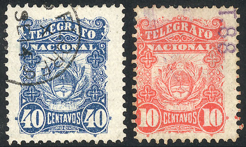 Lot 1275 - Argentina telegraph stamps - Guillermo Jalil - Philatino Auction # 2335 ARGENTINA: General auction with very good material and very low starts! Lot 1275 - Argentina telegraph stamps - Guillermo Jalil - Philatino Auction # 2335 ARGENTINA: General auction with very good material and very low starts!