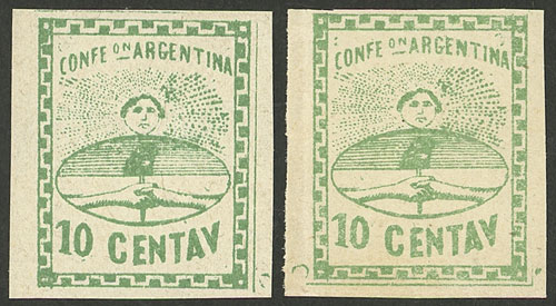 Lot 21 - Argentina confederation -  Guillermo Jalil - Philatino Auction # 2336 ARGENTINA: Auction of very good material, including rarities!