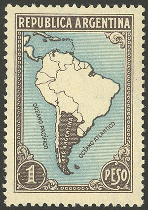 Lot 215 - Argentina general issues -  Guillermo Jalil - Philatino Auction # 2337 ARGENTINA: General auction including rarities, all with very low starts!
