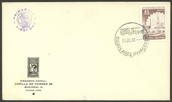 Lot 439 - Argentina general issues -  Guillermo Jalil - Philatino Auction # 2337 ARGENTINA: General auction including rarities, all with very low starts!