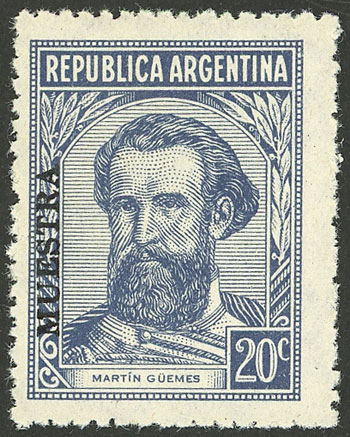 Lot 212 - Argentina general issues -  Guillermo Jalil - Philatino Auction # 2337 ARGENTINA: General auction including rarities, all with very low starts!