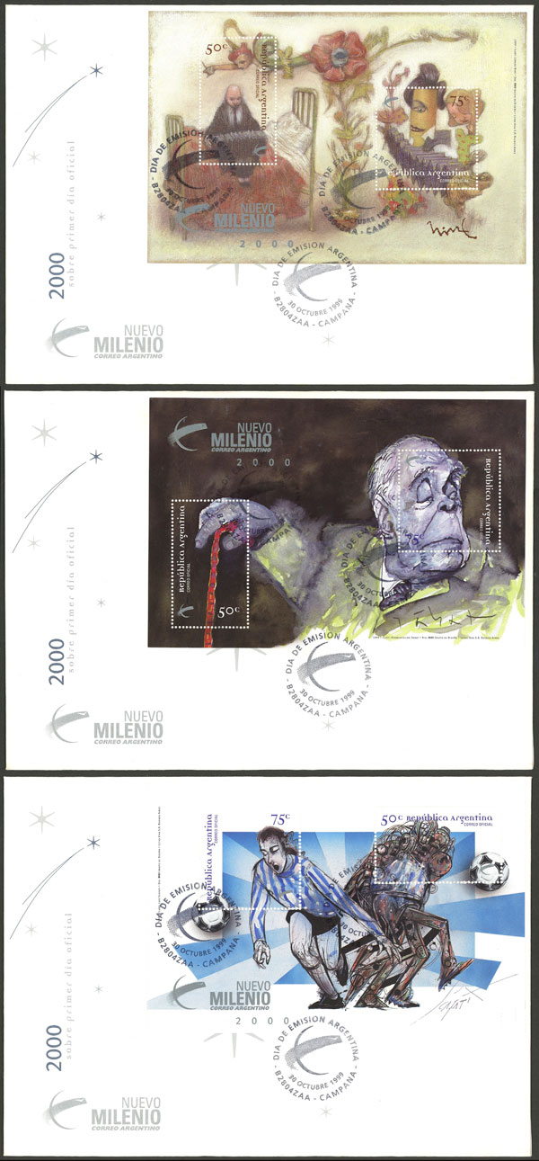 Lot 572 - Argentina souvenir sheets - Guillermo Jalil - Philatino Auction # 2337 ARGENTINA: General auction including rarities, all with very low starts! Lot 572 - Argentina souvenir sheets - Guillermo Jalil - Philatino Auction # 2337 ARGENTINA: General auction including rarities, all with very low starts!