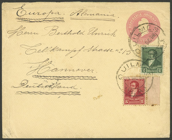 Lot 644 - Argentina postal history - Guillermo Jalil - Philatino Auction # 2337 ARGENTINA: General auction including rarities, all with very low starts! Lot 644 - Argentina postal history - Guillermo Jalil - Philatino Auction # 2337 ARGENTINA: General auction including rarities, all with very low starts!