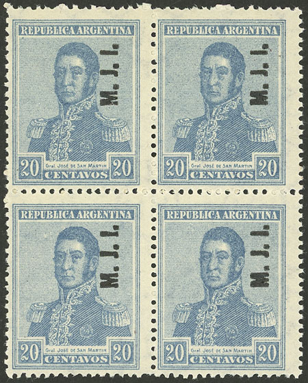 Lot 609 - Argentina official stamps - Guillermo Jalil - Philatino Auction # 2337 ARGENTINA: General auction including rarities, all with very low starts! Lot 609 - Argentina official stamps - Guillermo Jalil - Philatino Auction # 2337 ARGENTINA: General auction including rarities, all with very low starts!