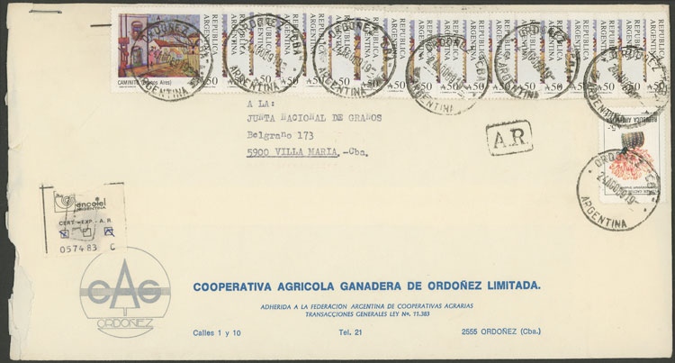 Lot 698 - Argentina postal history - Guillermo Jalil - Philatino Auction # 2337 ARGENTINA: General auction including rarities, all with very low starts! Lot 698 - Argentina postal history - Guillermo Jalil - Philatino Auction # 2337 ARGENTINA: General auction including rarities, all with very low starts!