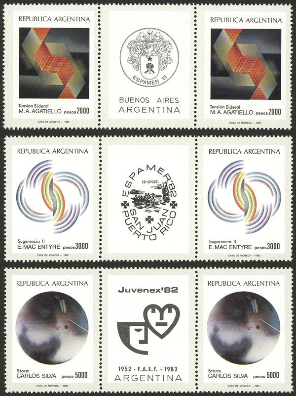 Lot 498 - Argentina general issues - Guillermo Jalil - Philatino Auction # 2337 ARGENTINA: General auction including rarities, all with very low starts! Lot 498 - Argentina general issues - Guillermo Jalil - Philatino Auction # 2337 ARGENTINA: General auction including rarities, all with very low starts!