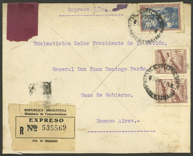 Lot 676 - Argentina postal history - Guillermo Jalil - Philatino Auction # 2337 ARGENTINA: General auction including rarities, all with very low starts! Lot 676 - Argentina postal history - Guillermo Jalil - Philatino Auction # 2337 ARGENTINA: General auction including rarities, all with very low starts!