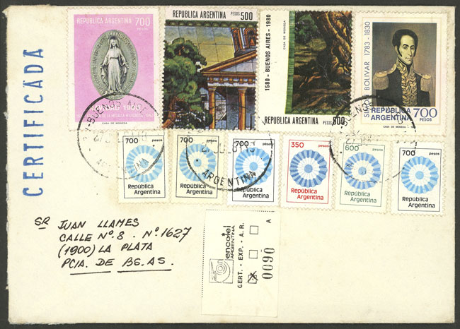 Lot 694 - Argentina postal history - Guillermo Jalil - Philatino Auction # 2337 ARGENTINA: General auction including rarities, all with very low starts! Lot 694 - Argentina postal history - Guillermo Jalil - Philatino Auction # 2337 ARGENTINA: General auction including rarities, all with very low starts!
