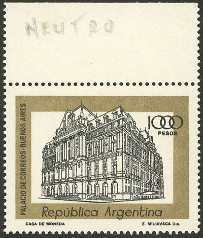 Lot 485 - Argentina general issues - Guillermo Jalil - Philatino Auction # 2337 ARGENTINA: General auction including rarities, all with very low starts! Lot 485 - Argentina general issues - Guillermo Jalil - Philatino Auction # 2337 ARGENTINA: General auction including rarities, all with very low starts!