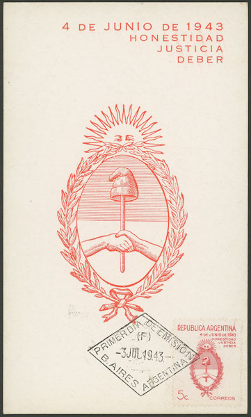 Lot 285 - Argentina general issues -  Guillermo Jalil - Philatino Auction # 2337 ARGENTINA: General auction including rarities, all with very low starts!