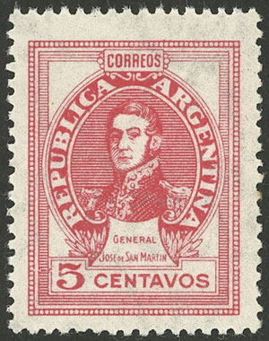 Lot 276 - Argentina general issues -  Guillermo Jalil - Philatino Auction # 2337 ARGENTINA: General auction including rarities, all with very low starts!