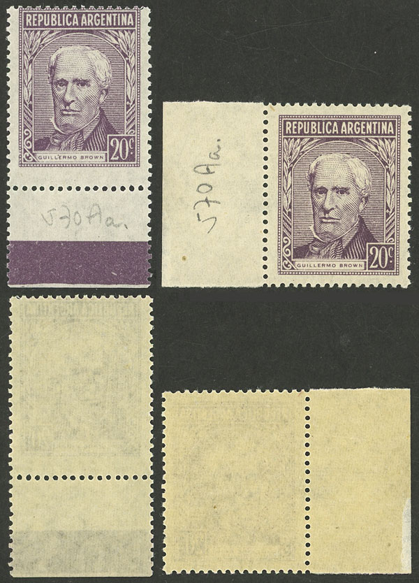 Lot 337 - Argentina general issues -  Guillermo Jalil - Philatino Auction # 2337 ARGENTINA: General auction including rarities, all with very low starts!