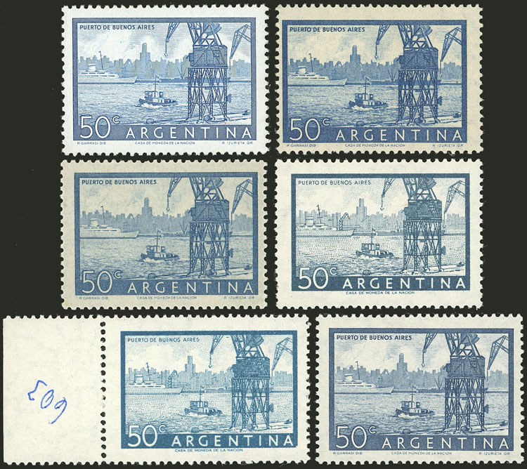 Lot 343 - Argentina general issues -  Guillermo Jalil - Philatino Auction # 2337 ARGENTINA: General auction including rarities, all with very low starts!