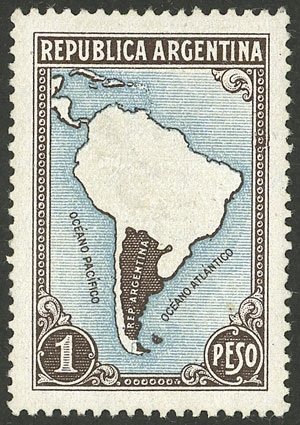 Lot 223 - Argentina general issues -  Guillermo Jalil - Philatino Auction # 2337 ARGENTINA: General auction including rarities, all with very low starts!