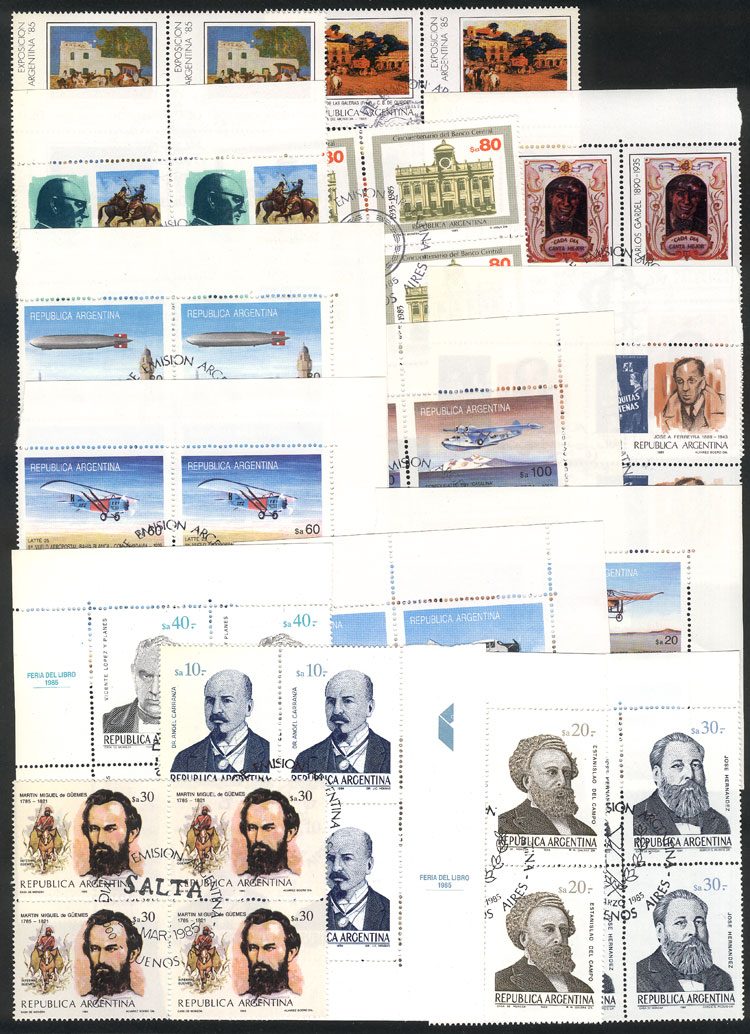 Lot 503 - Argentina general issues -  Guillermo Jalil - Philatino Auction # 2337 ARGENTINA: General auction including rarities, all with very low starts!