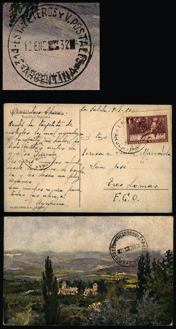 Lot 664 - Argentina postal history - Guillermo Jalil - Philatino Auction # 2337 ARGENTINA: General auction including rarities, all with very low starts! Lot 664 - Argentina postal history - Guillermo Jalil - Philatino Auction # 2337 ARGENTINA: General auction including rarities, all with very low starts!