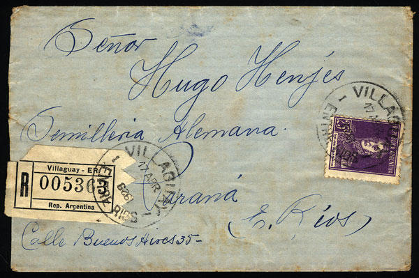Lot 661 - Argentina postal history - Guillermo Jalil - Philatino Auction # 2337 ARGENTINA: General auction including rarities, all with very low starts! Lot 661 - Argentina postal history - Guillermo Jalil - Philatino Auction # 2337 ARGENTINA: General auction including rarities, all with very low starts!