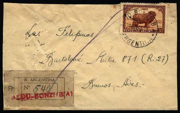 Lot 673 - Argentina postal history - Guillermo Jalil - Philatino Auction # 2337 ARGENTINA: General auction including rarities, all with very low starts! Lot 673 - Argentina postal history - Guillermo Jalil - Philatino Auction # 2337 ARGENTINA: General auction including rarities, all with very low starts!