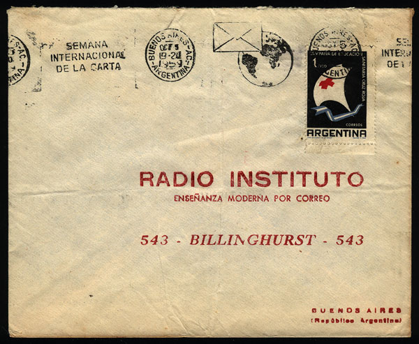 Lot 677 - Argentina postal history - Guillermo Jalil - Philatino Auction # 2337 ARGENTINA: General auction including rarities, all with very low starts! Lot 677 - Argentina postal history - Guillermo Jalil - Philatino Auction # 2337 ARGENTINA: General auction including rarities, all with very low starts!