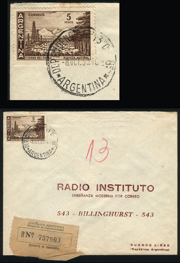 Lot 683 - Argentina postal history - Guillermo Jalil - Philatino Auction # 2337 ARGENTINA: General auction including rarities, all with very low starts! Lot 683 - Argentina postal history - Guillermo Jalil - Philatino Auction # 2337 ARGENTINA: General auction including rarities, all with very low starts!