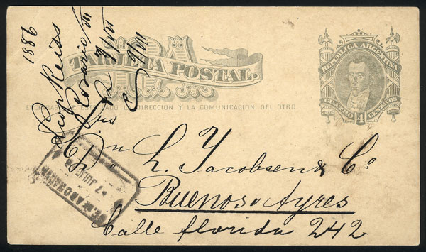 Lot 636 - Argentina postal history - Guillermo Jalil - Philatino Auction # 2337 ARGENTINA: General auction including rarities, all with very low starts! Lot 636 - Argentina postal history - Guillermo Jalil - Philatino Auction # 2337 ARGENTINA: General auction including rarities, all with very low starts!