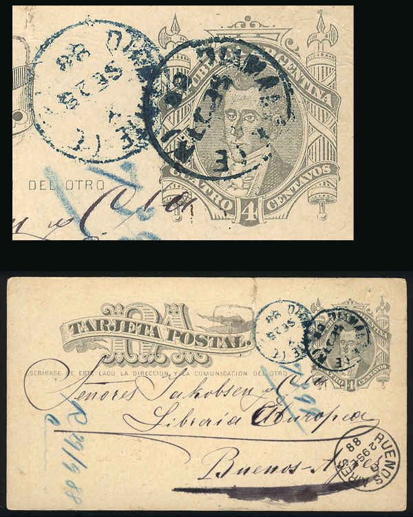 Lot 638 - Argentina postal history - Guillermo Jalil - Philatino Auction # 2337 ARGENTINA: General auction including rarities, all with very low starts! Lot 638 - Argentina postal history - Guillermo Jalil - Philatino Auction # 2337 ARGENTINA: General auction including rarities, all with very low starts!