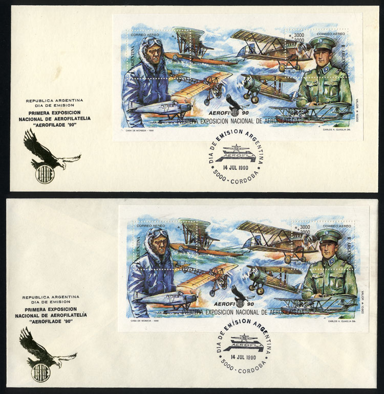 Lot 564 - Argentina souvenir sheets - Guillermo Jalil - Philatino Auction # 2337 ARGENTINA: General auction including rarities, all with very low starts! Lot 564 - Argentina souvenir sheets - Guillermo Jalil - Philatino Auction # 2337 ARGENTINA: General auction including rarities, all with very low starts!