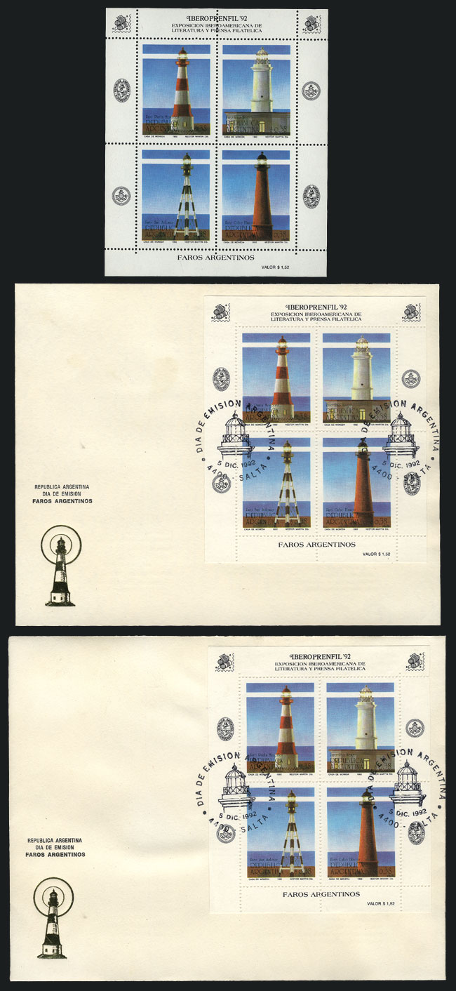 Lot 566 - Argentina souvenir sheets - Guillermo Jalil - Philatino Auction # 2337 ARGENTINA: General auction including rarities, all with very low starts! Lot 566 - Argentina souvenir sheets - Guillermo Jalil - Philatino Auction # 2337 ARGENTINA: General auction including rarities, all with very low starts!