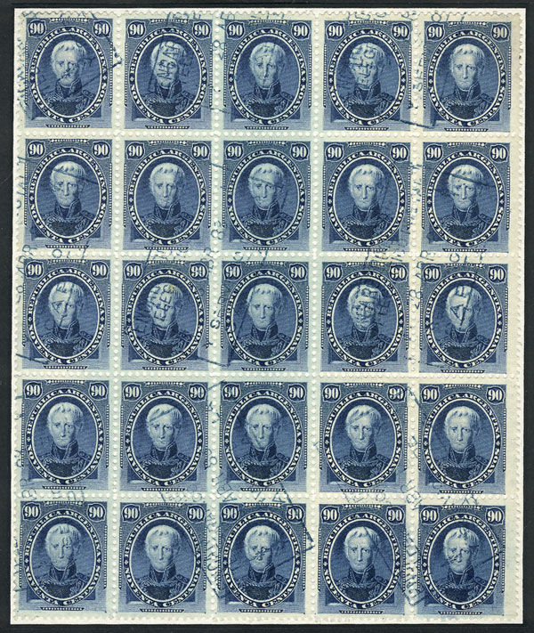 Lot 91 - Argentina general issues - Guillermo Jalil - Philatino Auction # 2338 ARGENTINA: Special October auction Lot 91 - Argentina general issues - Guillermo Jalil - Philatino Auction # 2338 ARGENTINA: Special October auction