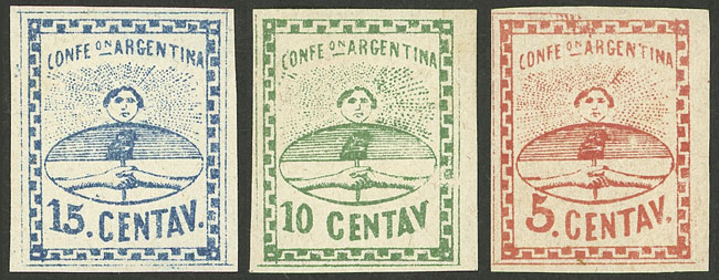 Lot 34 - Argentina confederation - Guillermo Jalil - Philatino Auction # 2338 ARGENTINA: Special October auction Lot 34 - Argentina confederation - Guillermo Jalil - Philatino Auction # 2338 ARGENTINA: Special October auction