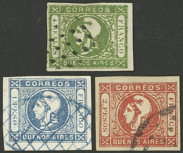 Lot 6 - Argentina cabecitas -  Guillermo Jalil - Philatino Auction # 2338 ARGENTINA: Special October auction
