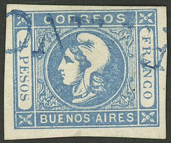 Lot 11 - Argentina cabecitas -  Guillermo Jalil - Philatino Auction # 2338 ARGENTINA: Special October auction