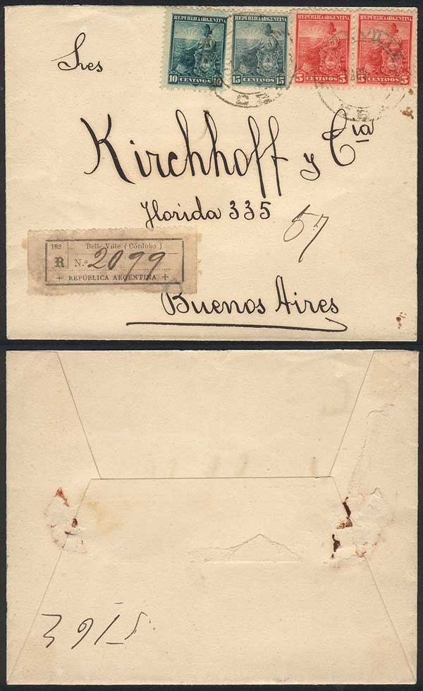 Lot 230 - Argentina postal history - Guillermo Jalil - Philatino Auction # 2338 ARGENTINA: Special October auction Lot 230 - Argentina postal history - Guillermo Jalil - Philatino Auction # 2338 ARGENTINA: Special October auction