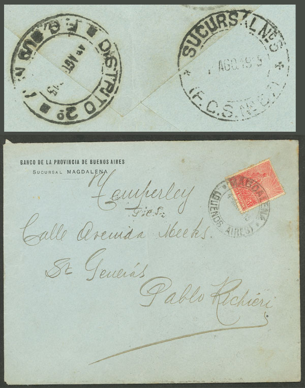 Lot 231 - Argentina postal history - Guillermo Jalil - Philatino Auction # 2338 ARGENTINA: Special October auction Lot 231 - Argentina postal history - Guillermo Jalil - Philatino Auction # 2338 ARGENTINA: Special October auction