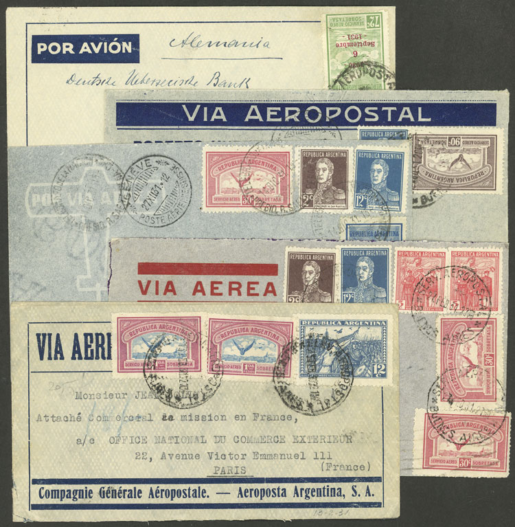 Lot 244 - Argentina POSTAL HISTORY - FLIGHTS - Guillermo Jalil - Philatino Auction # 2338 ARGENTINA: Special October auction Lot 244 - Argentina POSTAL HISTORY - FLIGHTS - Guillermo Jalil - Philatino Auction # 2338 ARGENTINA: Special October auction