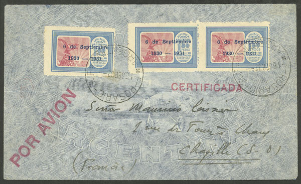 Lot 258 - Argentina POSTAL HISTORY - FLIGHTS - Guillermo Jalil - Philatino Auction # 2338 ARGENTINA: Special October auction Lot 258 - Argentina POSTAL HISTORY - FLIGHTS - Guillermo Jalil - Philatino Auction # 2338 ARGENTINA: Special October auction