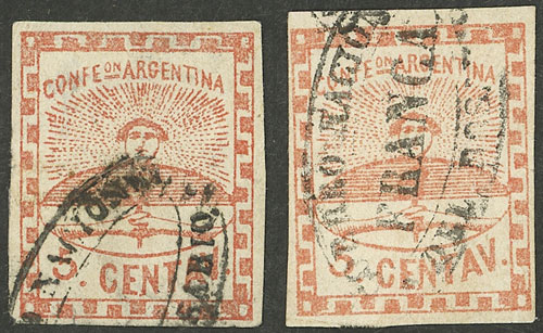 Lot 23 - Argentina confederation -  Guillermo Jalil - Philatino Auction # 2338 ARGENTINA: Special October auction