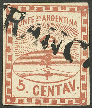 Lot 24 - Argentina confederation -  Guillermo Jalil - Philatino Auction # 2338 ARGENTINA: Special October auction