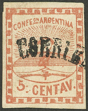 Lot 25 - Argentina confederation -  Guillermo Jalil - Philatino Auction # 2338 ARGENTINA: Special October auction